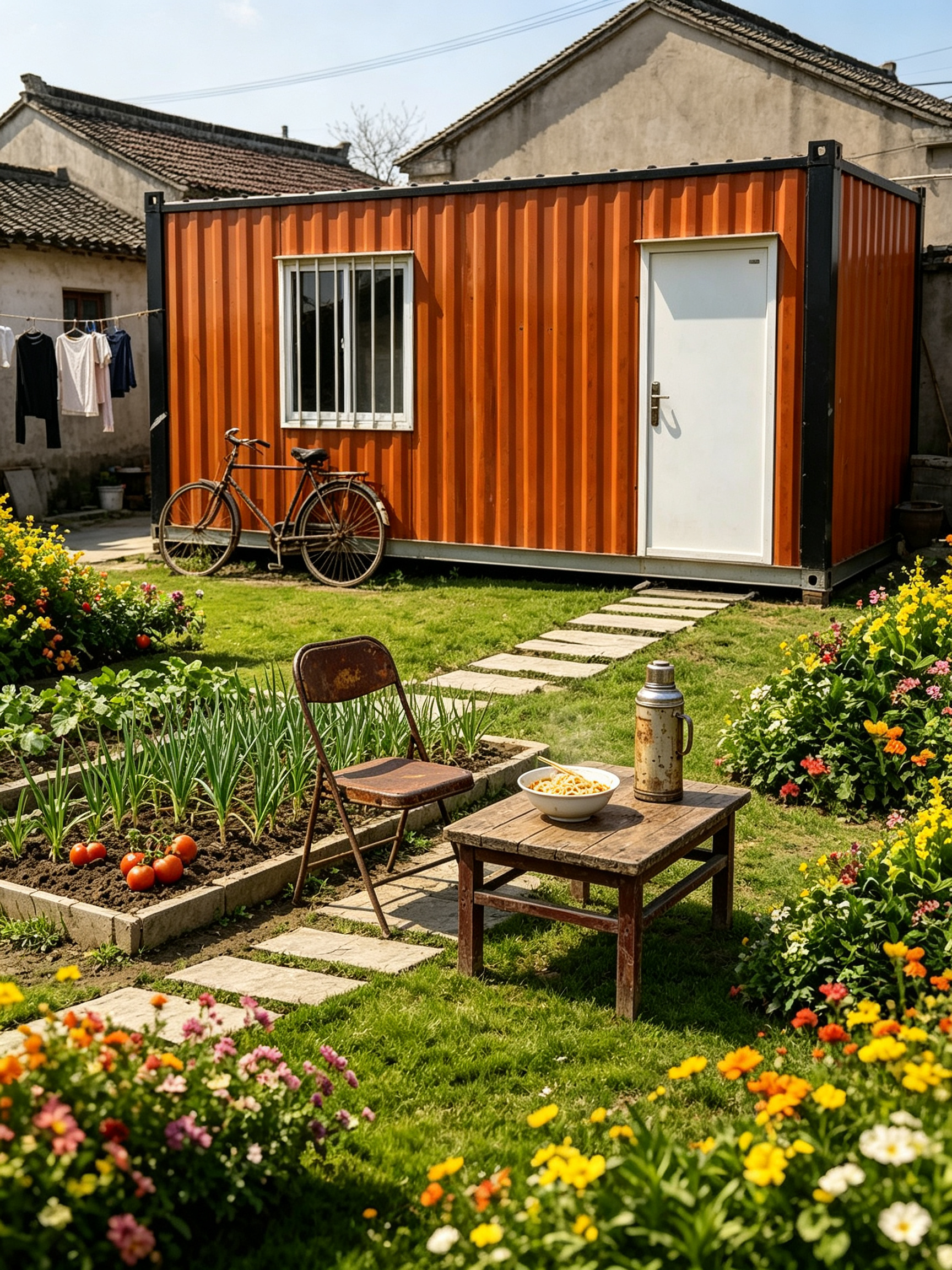 乐舒集装箱房-农村居住场景展示